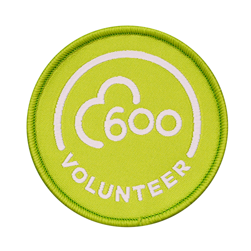 Volunteer 600 Milestone Woven Patch