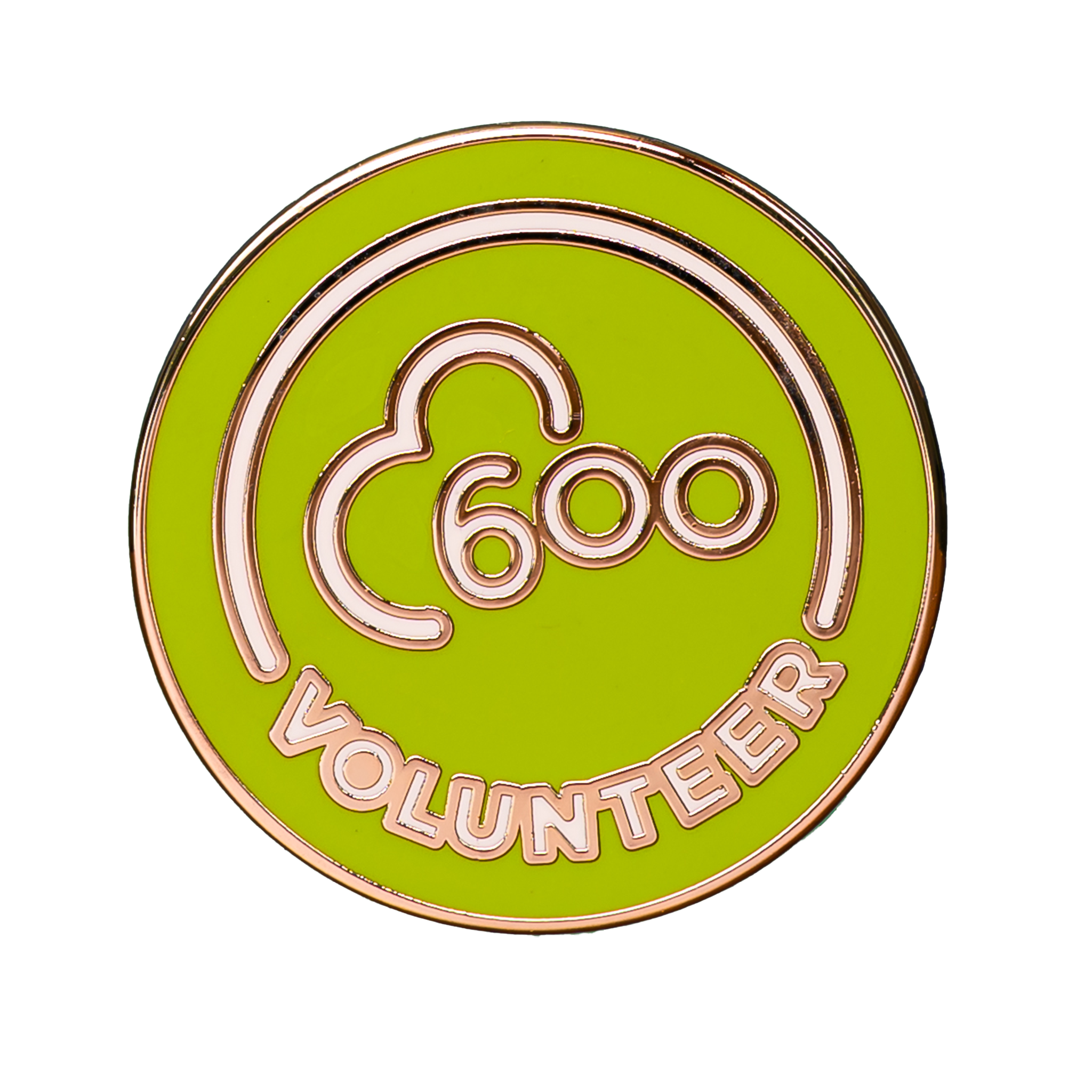 Volunteer 600 Pin Badge