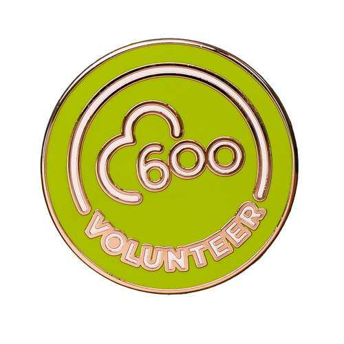 Volunteer 600 Pin Badge