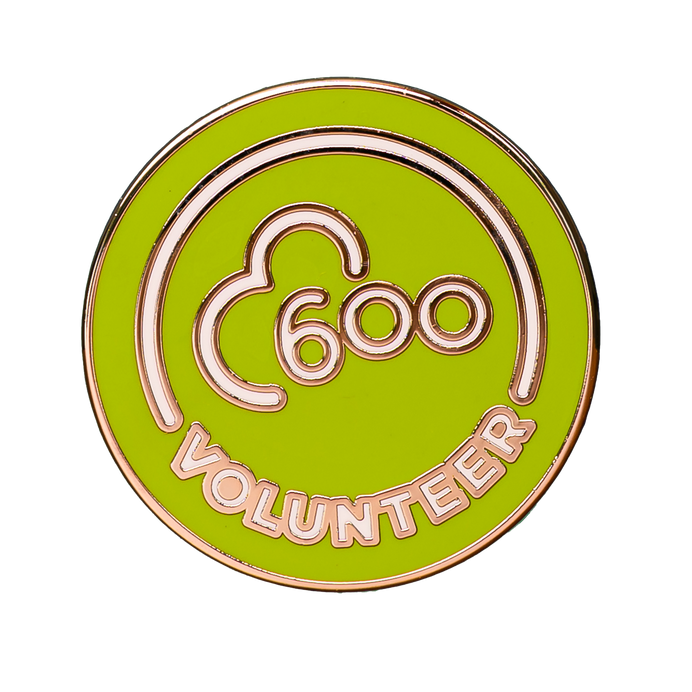 Volunteer 600 Pin Badge