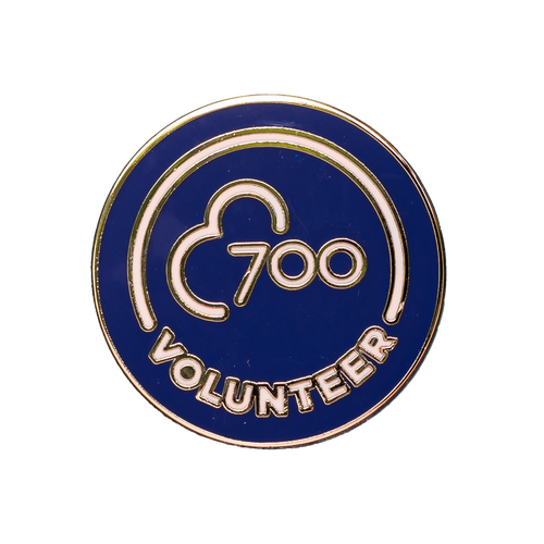 Volunteer 700 Pin Badge