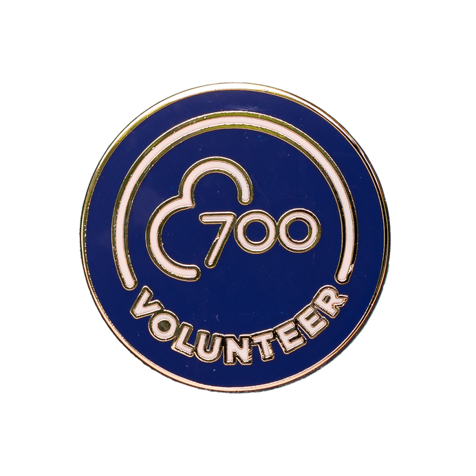 Volunteer 700 Pin Badge