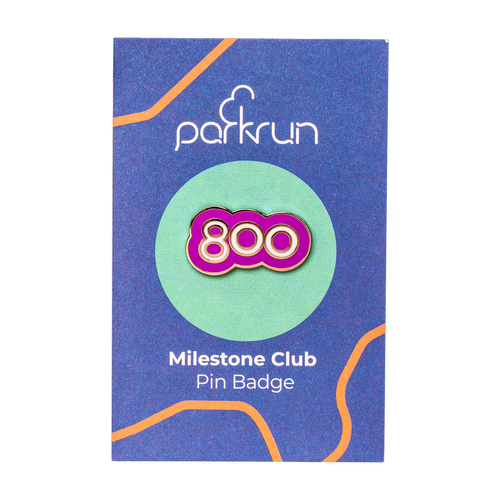 Walk/Run 800 Milestone Pin Badge