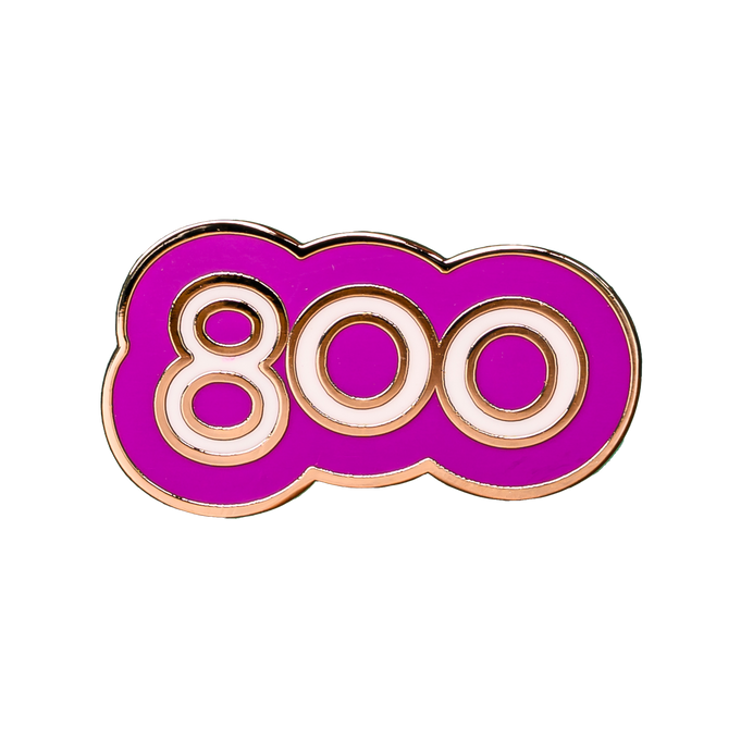 Walk/Run 800 Milestone Pin Badge