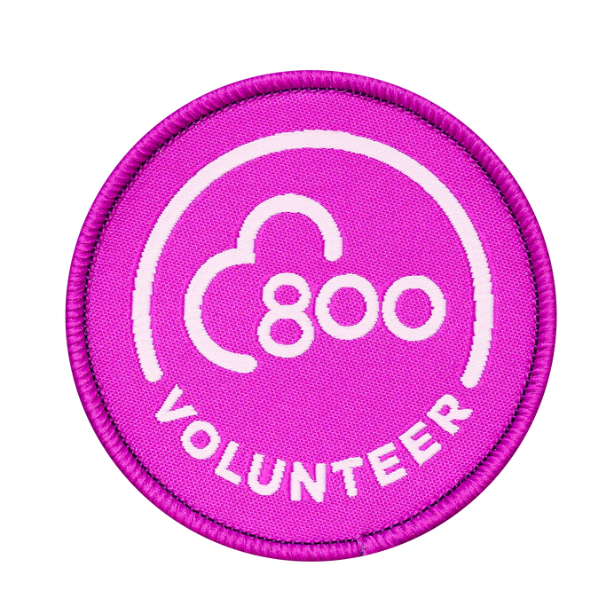 Volunteer 800 Milestone Woven Patch