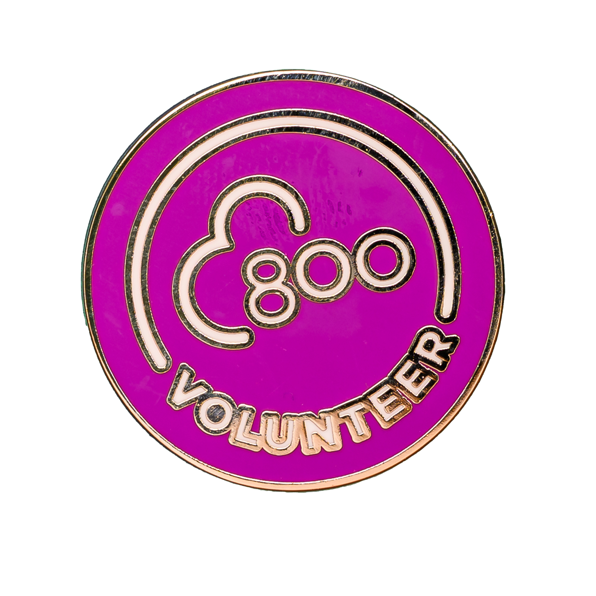 Volunteer 800 Pin Badge