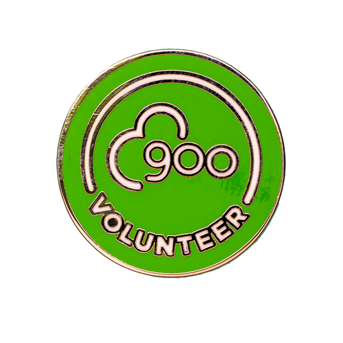 Volunteer 900 Pin Badge