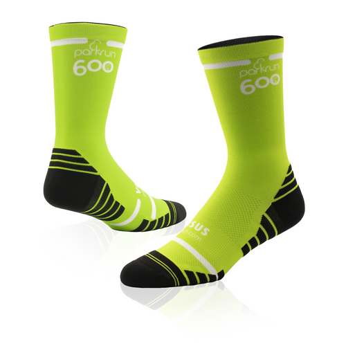 parkrun Milestone 600 Walk/Run Socks