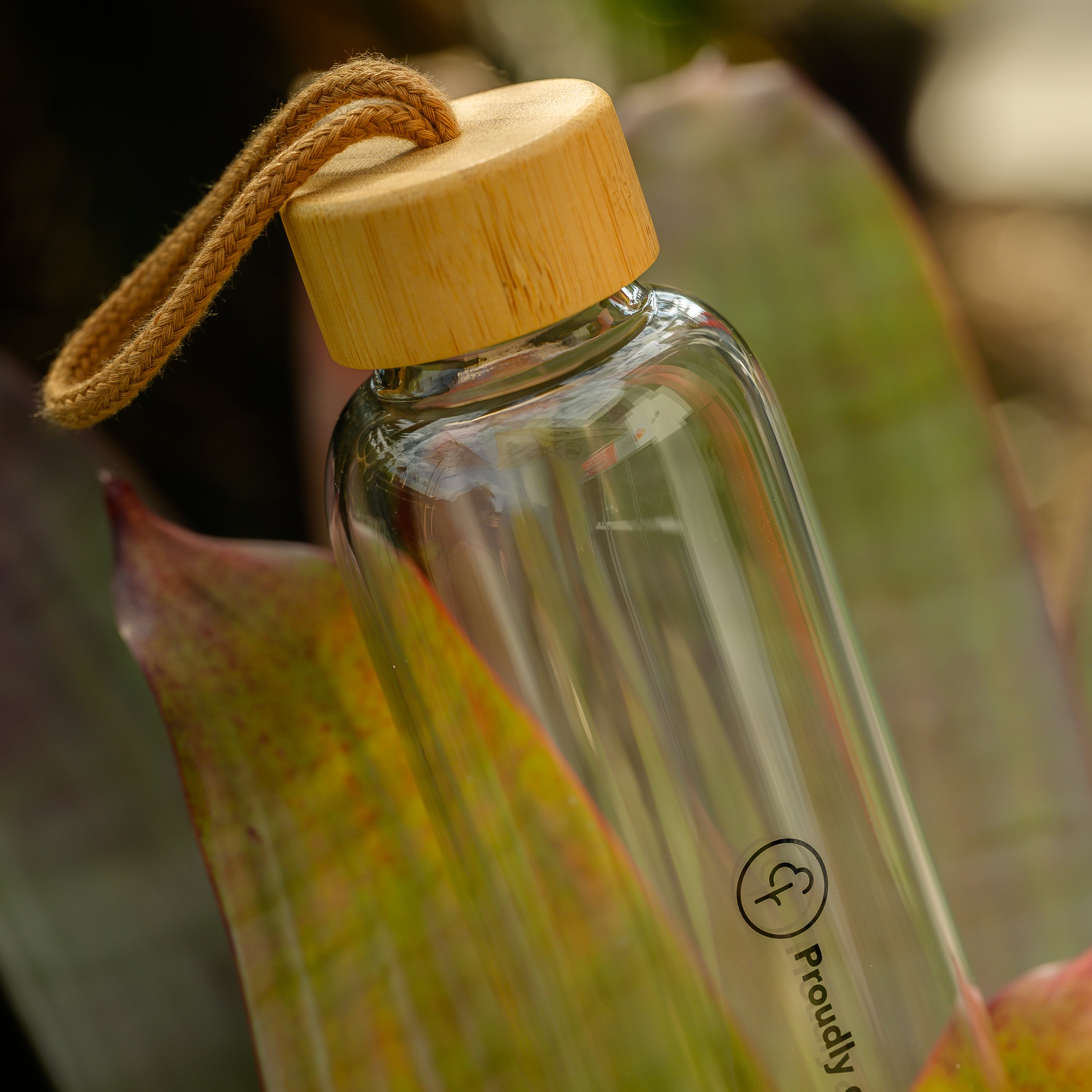Limited Edition 'Proudly one in a million volunteers' Glass Water Bottle