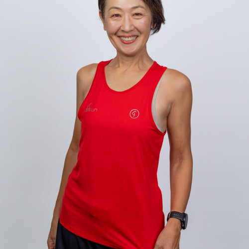 parkrun Milestone Women's Singlet 50 - Red