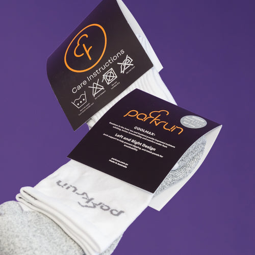 Half Crew Socks - White