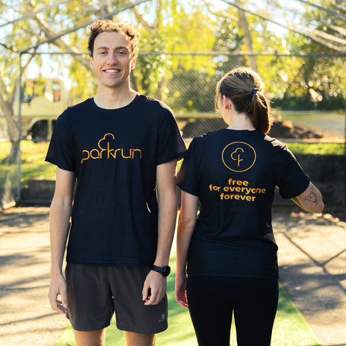 parkrun Men's T-Shirt - Black