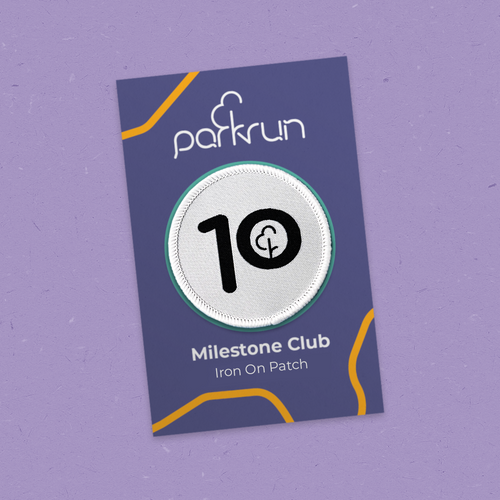 Run/Walk 10 Milestone Woven Patch