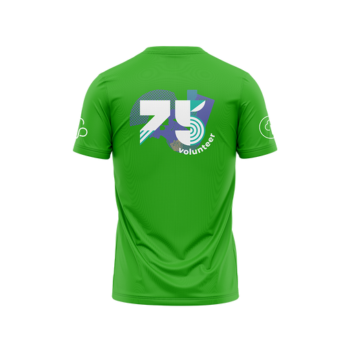 junior parkrun Volunteer Milestone 75 Tee