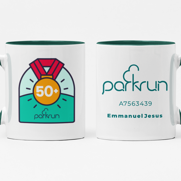 parkrun obsessive 50 Challenges Mug