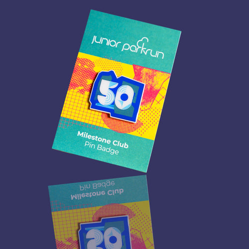 junior parkrun Milestone 50 Pin Badge