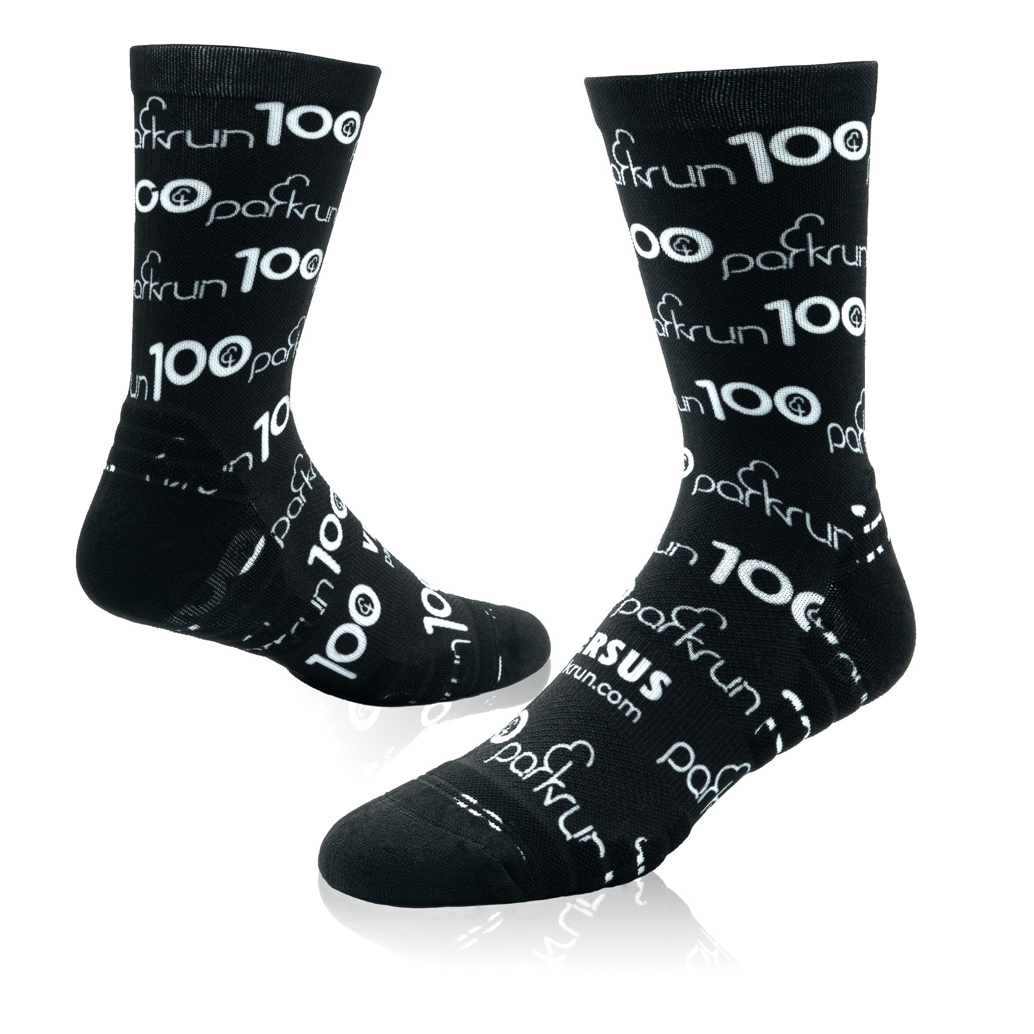 parkrun Milestone 100 Walk/Run Socks