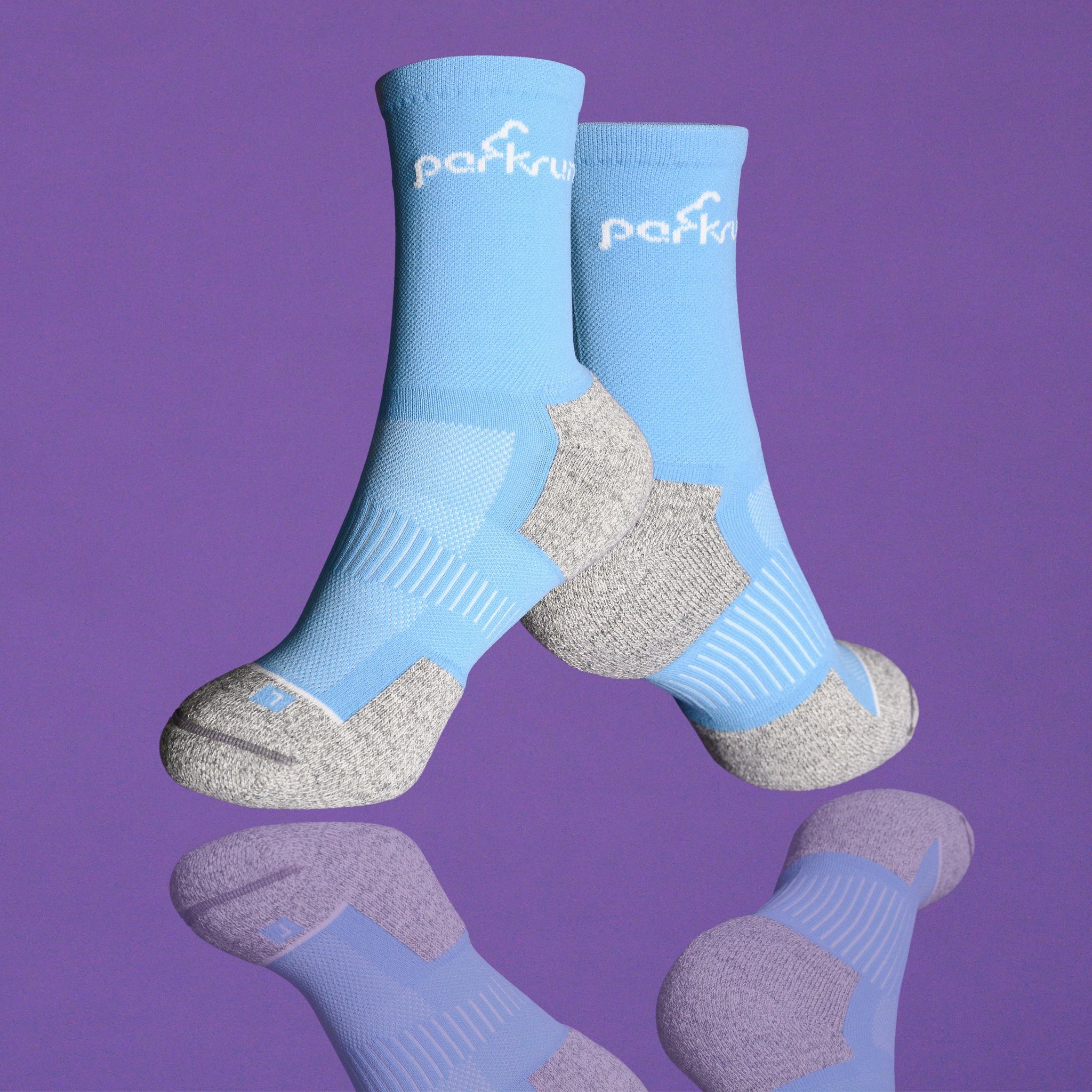 Half Crew Socks - Sky Blue