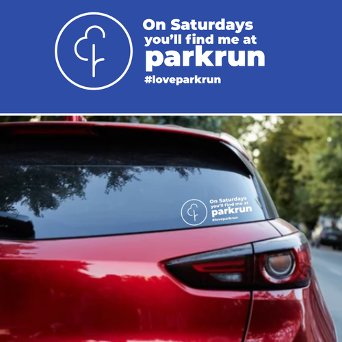 Bumper sticker - On Saturdays you'll find me at parkrun