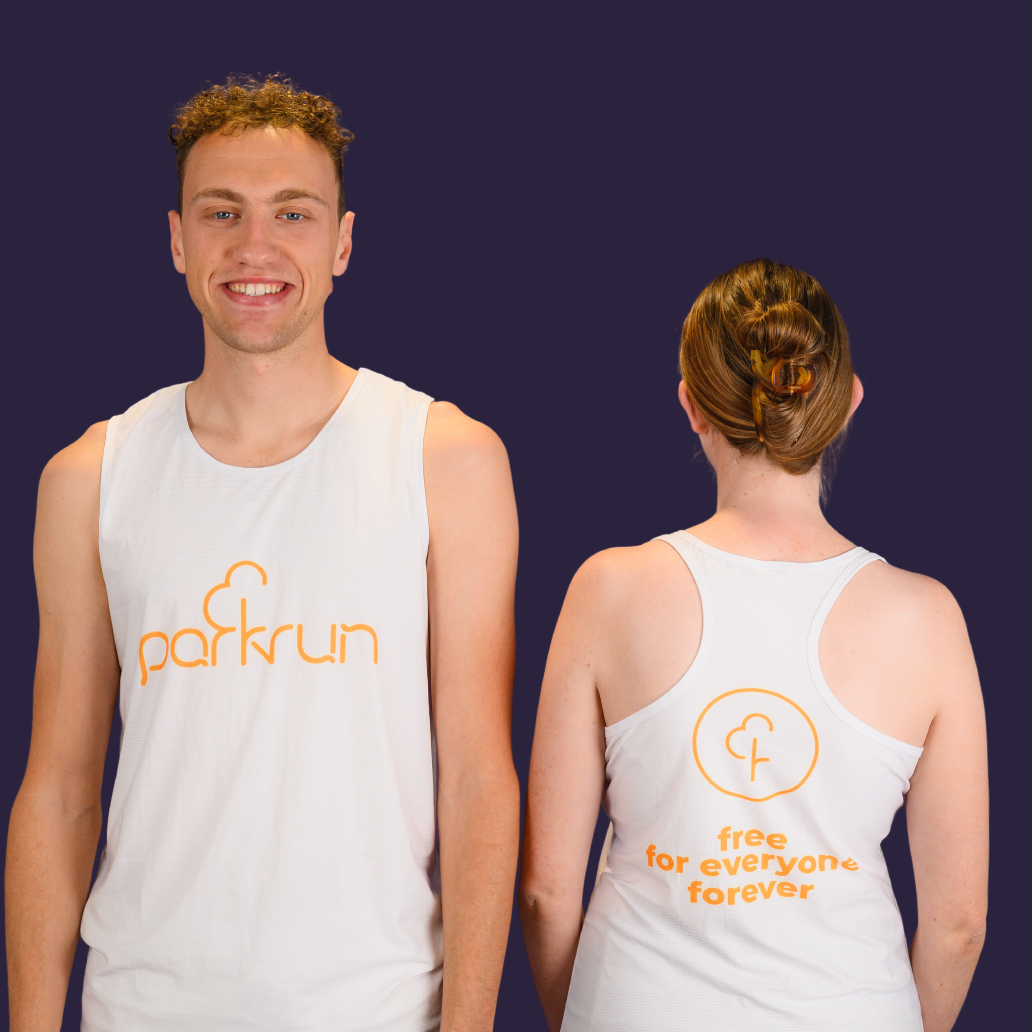 parkrun Men's Singlet - White