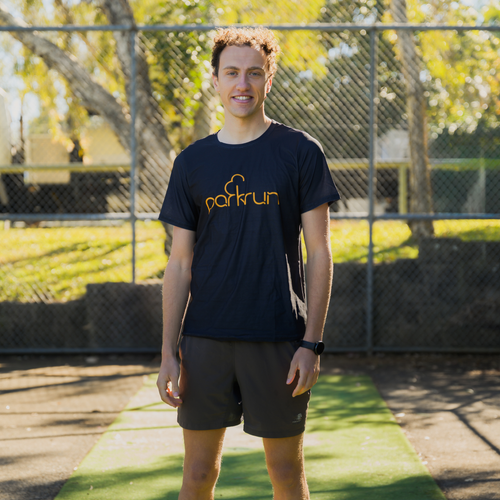 parkrun Men's T-Shirt - Black