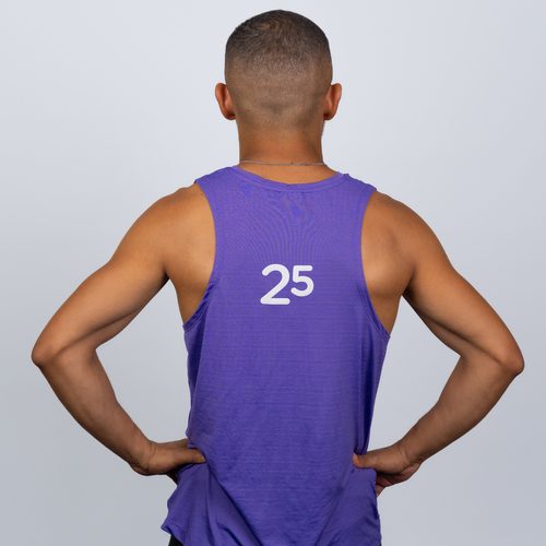 parkrun Milestone Men's Singlet 25 - Purple