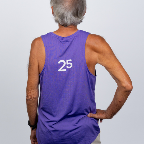parkrun Milestone Men's Singlet 25 - Purple