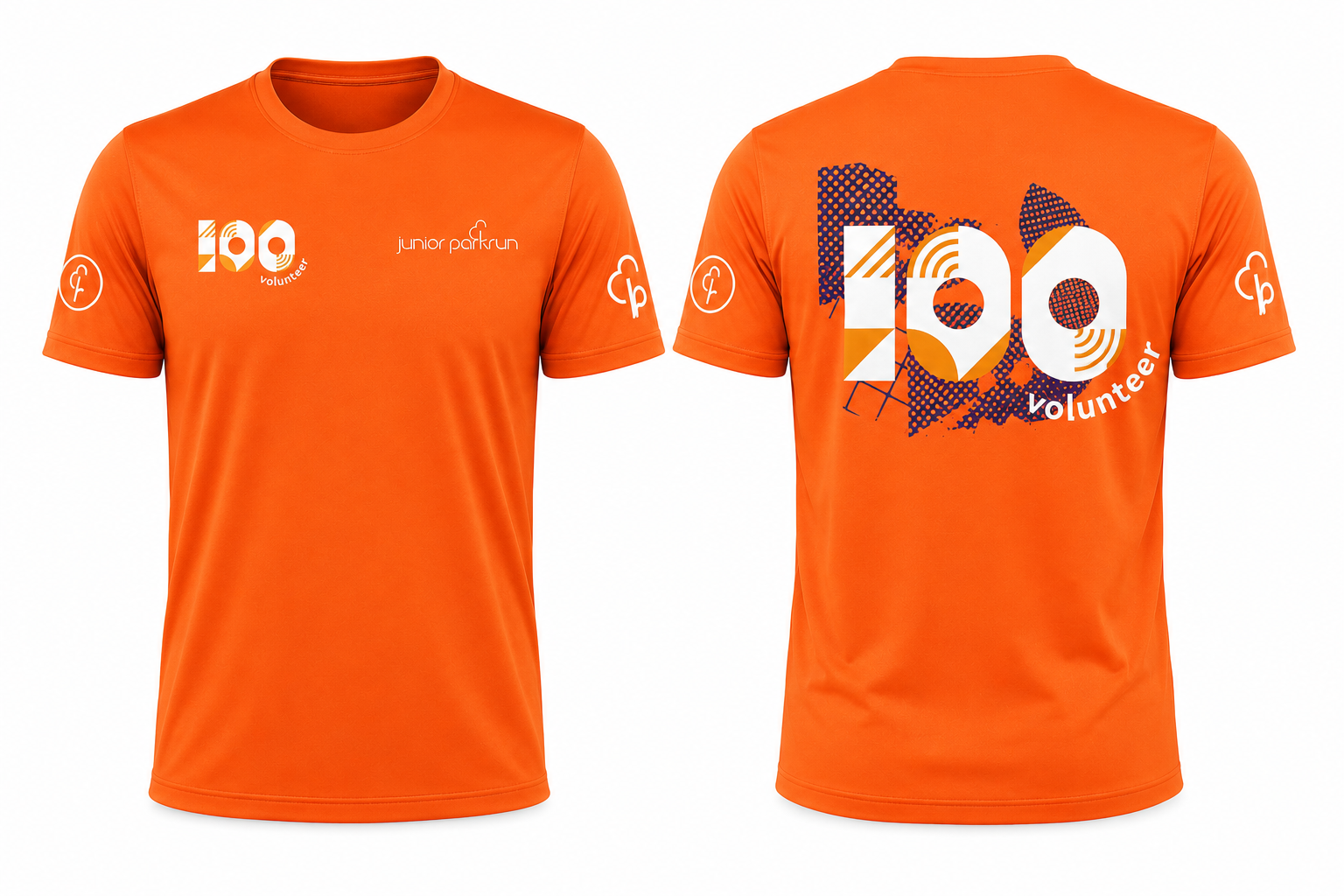 junior parkrun Volunteer Milestone 100 Tee