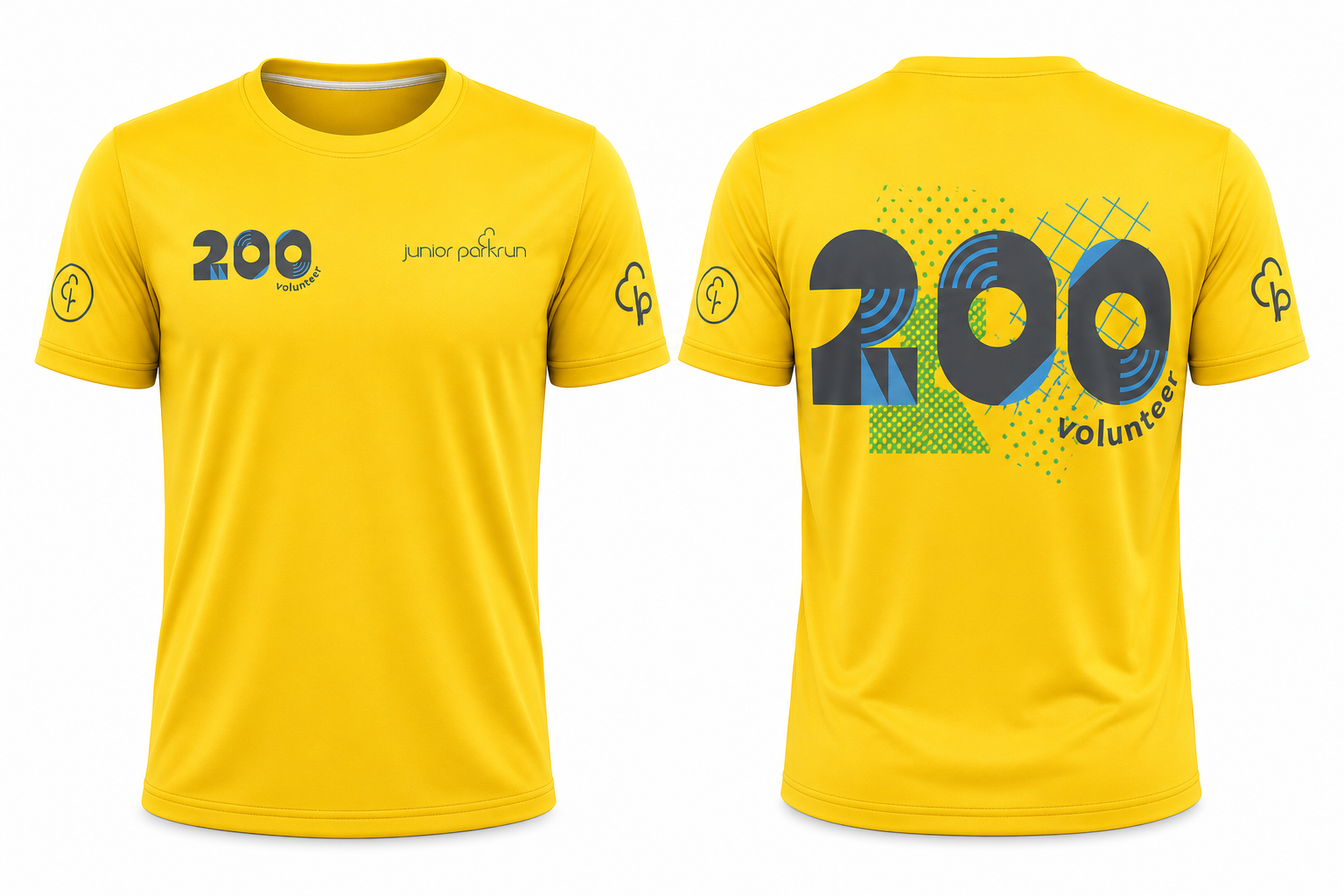 junior parkrun Volunteer Milestone 200 Tee