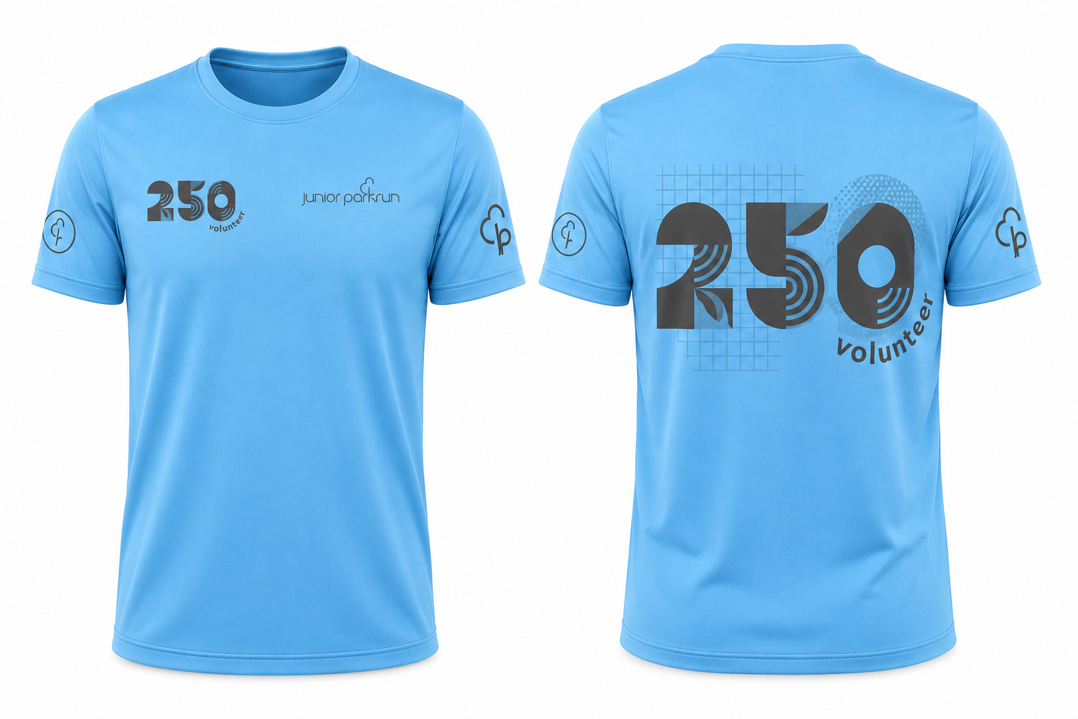 junior parkrun Volunteer Milestone 250 Tee
