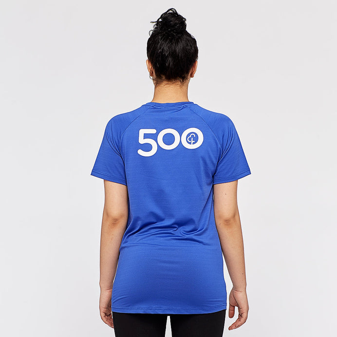parkrun Milestone Women's T-Shirt 500 - Blue