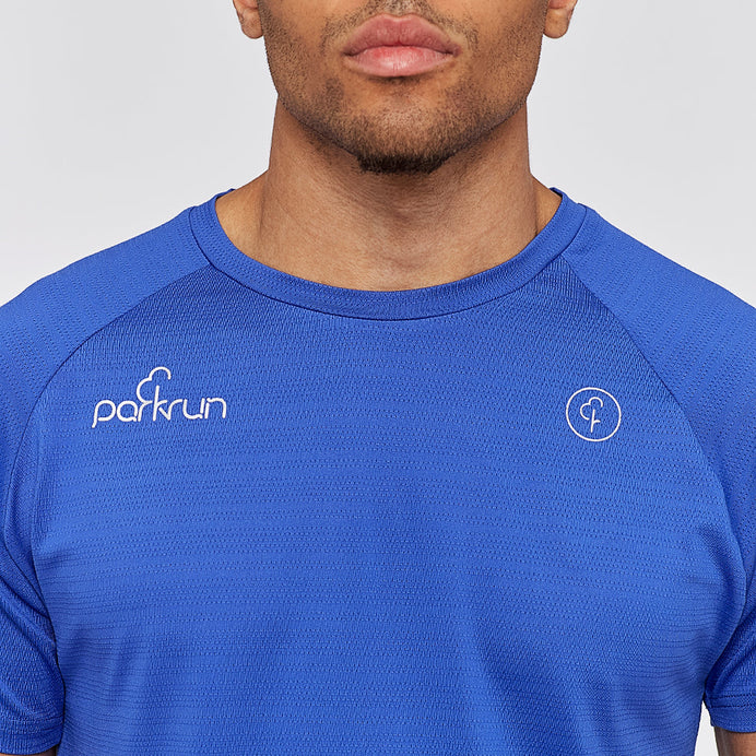 parkrun Milestone Men's T-Shirt 500 - Blue