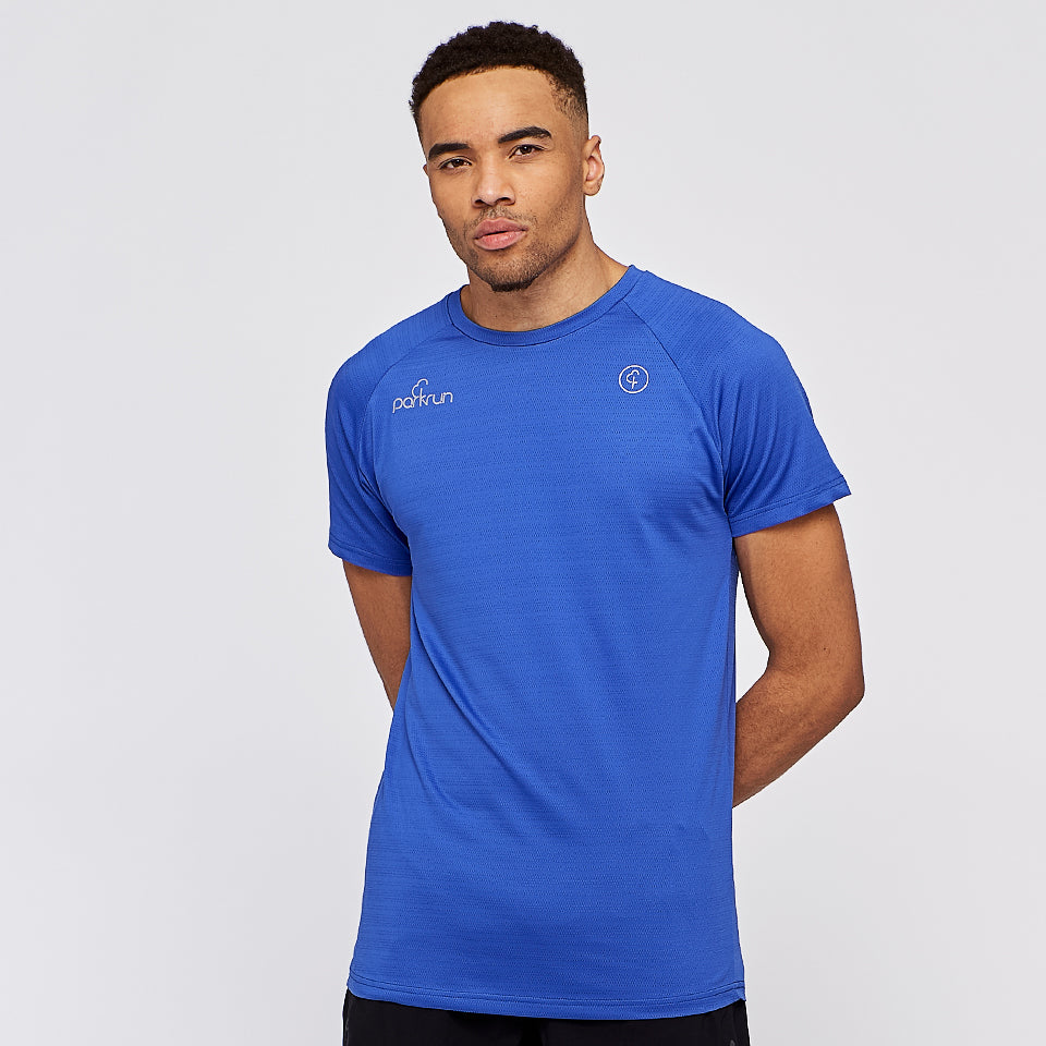parkrun Milestone Men's T-Shirt 500 - Blue