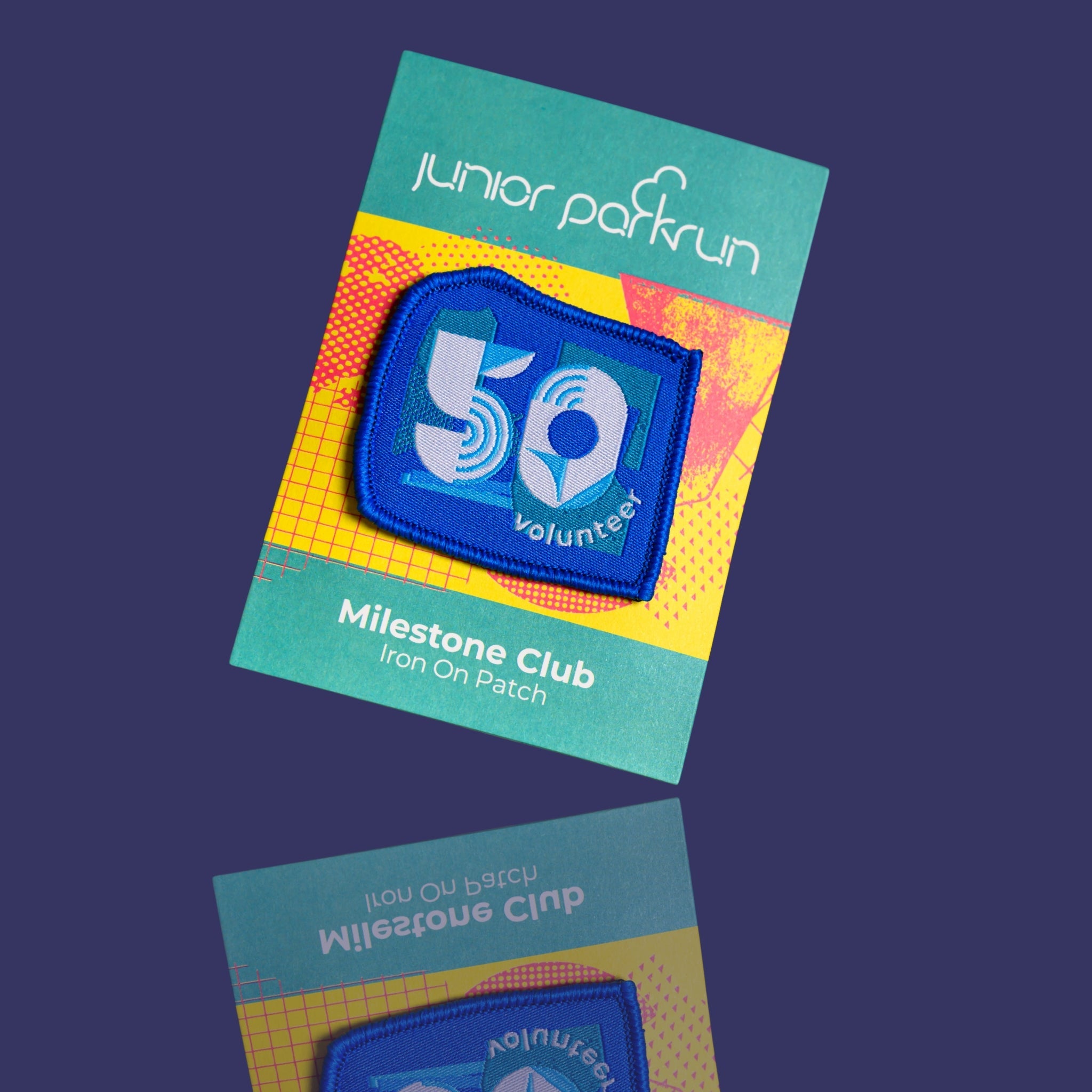 junior parkrun Volunteer Milestone 50 Patch