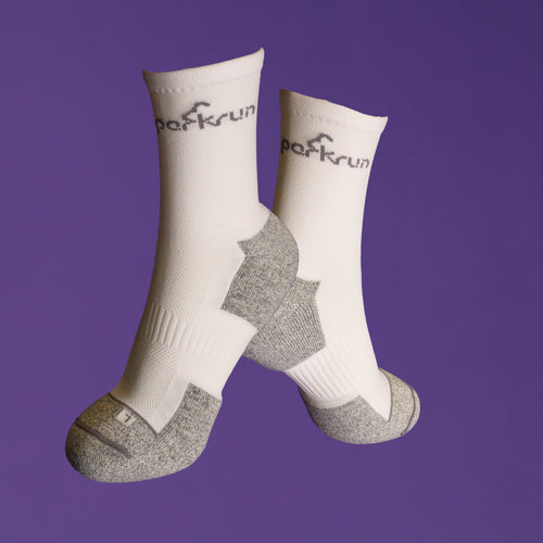 Half Crew Socks - White