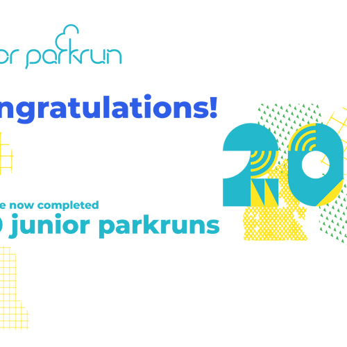 junior parkrun Milestone 200 Certificate