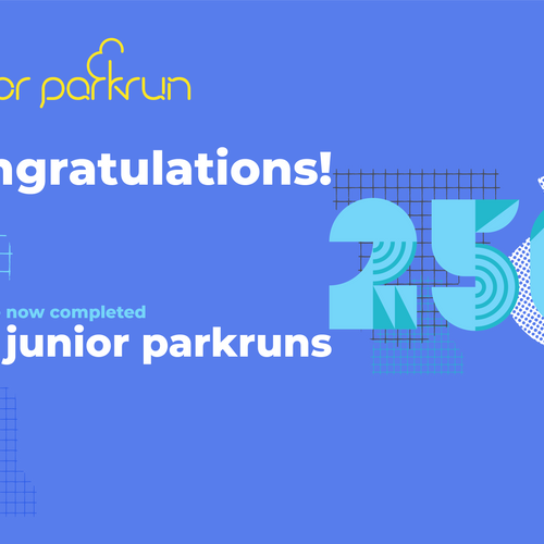 junior parkrun Milestone 250 Certificate
