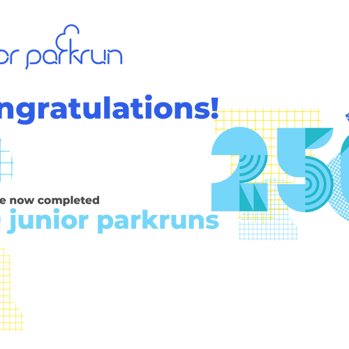 junior parkrun Milestone 250 Certificate