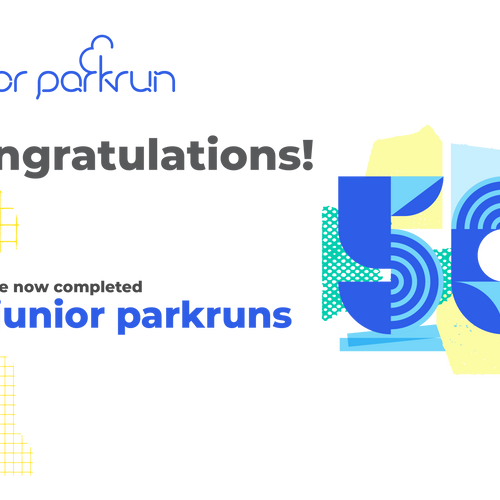 junior parkrun Milestone 50 Certificate