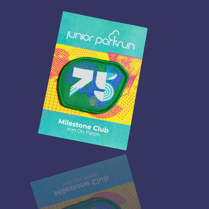 junior parkrun Milestone 75 Patch