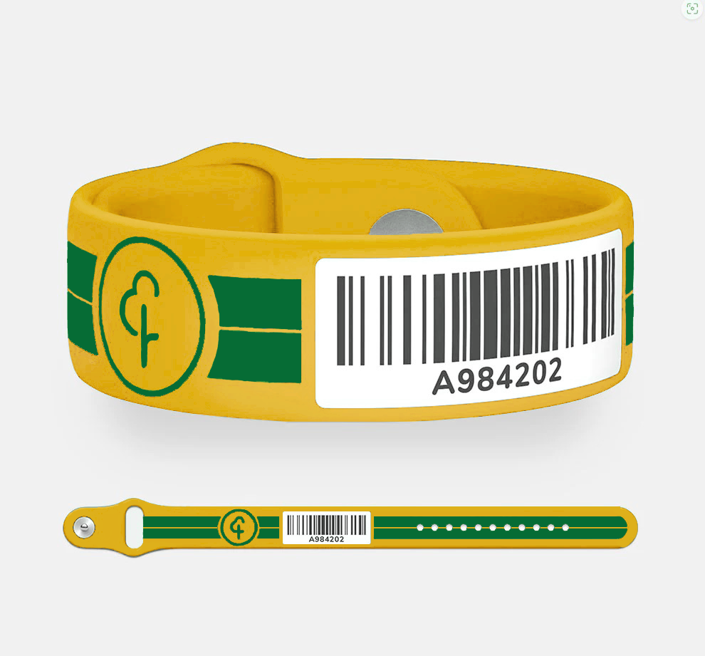 Gold with Green lines