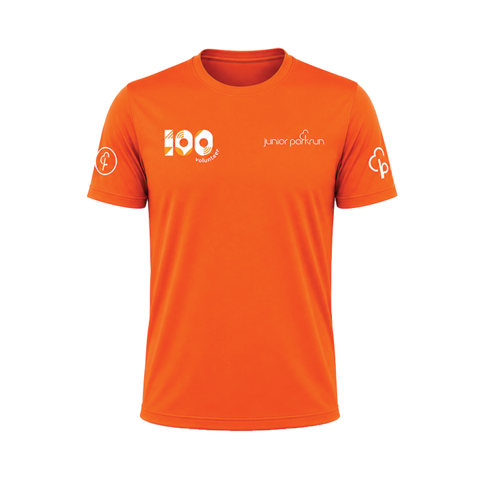 junior parkrun Volunteer Milestone 100 Tee