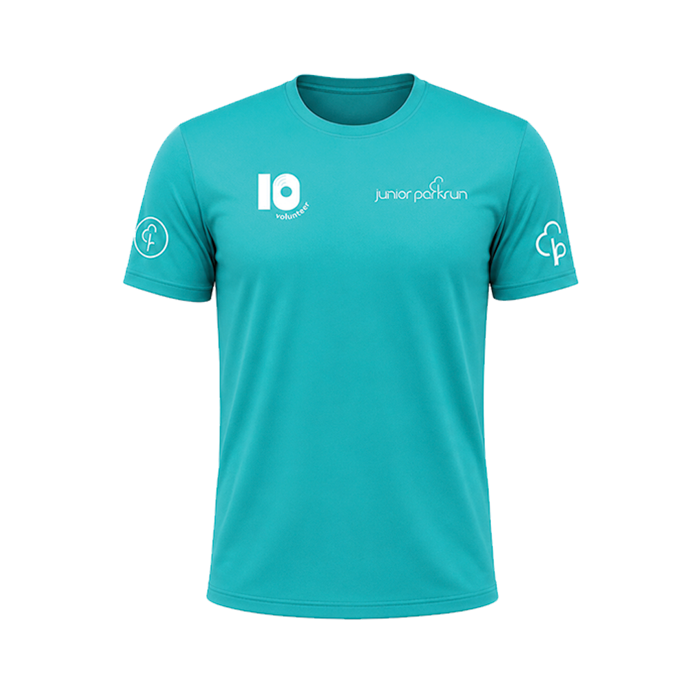 junior parkrun Volunteer Milestone 10 Tee