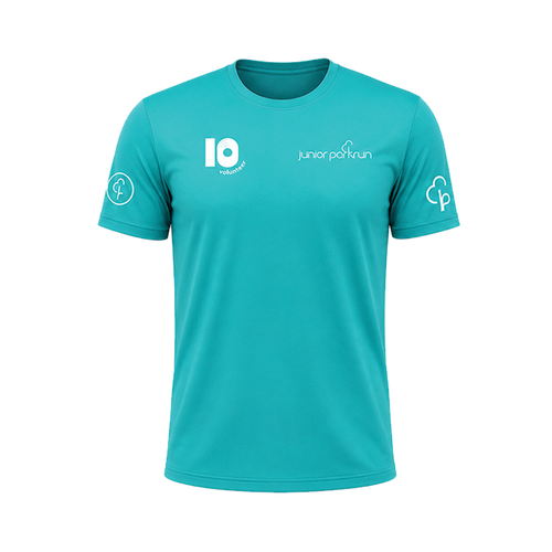 junior parkrun Volunteer Milestone 10 Tee
