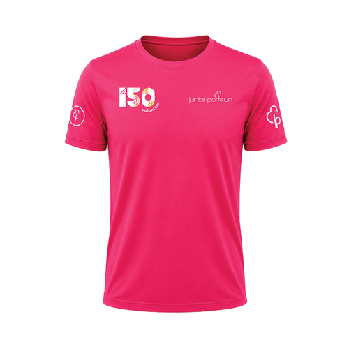 junior parkrun Volunteer Milestone 150 Tee