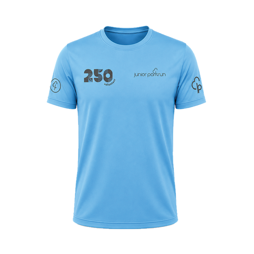 junior parkrun Volunteer Milestone 250 Tee