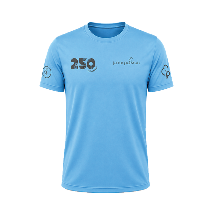 junior parkrun Volunteer Milestone 250 Tee