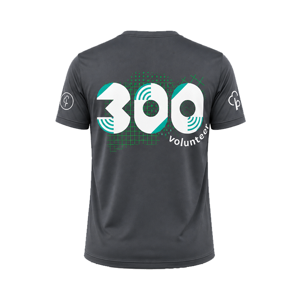 junior parkrun Volunteer Milestone 300 Tee
