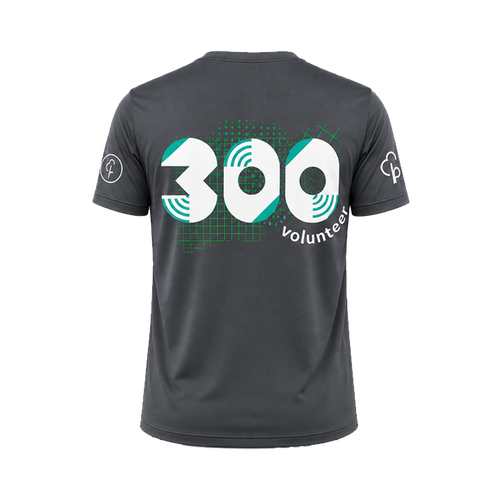 junior parkrun Volunteer Milestone 300 Tee