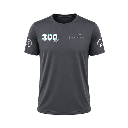 junior parkrun Volunteer Milestone 300 Tee